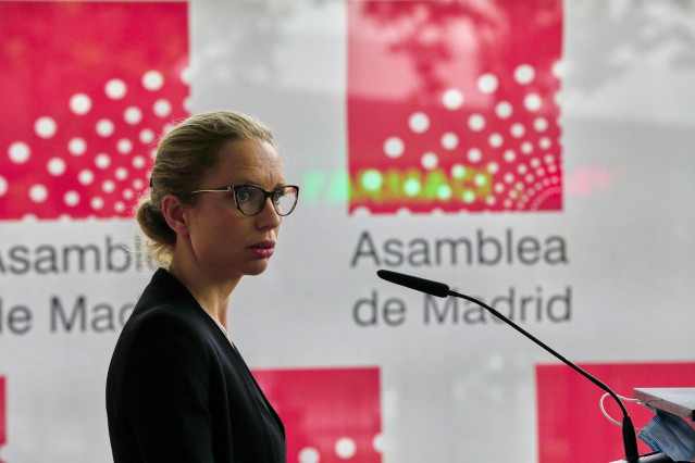 Archivo - La nueva portavoz de Unidas Podemos en la Asamblea de Madrid, Carolina Alonso