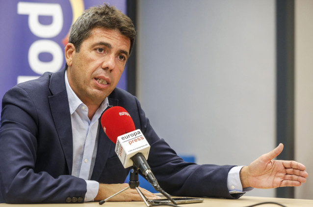 Archivo - El presidente del PP de la Comunitat Valenciana, Carlos Mazón, en una imagen de archivo.