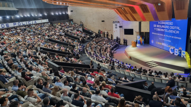 Inauguración de la segunda edición del congreso C1b3rWall, que organiza la Policía Nacional en su sede de Ávila