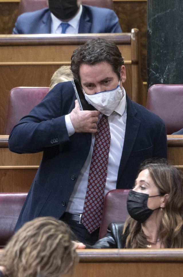 Archivo - El ex secretario general del Partido Popular Teodoro García Egea en una sesión plenaria, en el Congreso de los Diputados, a 31 de marzo de 2022, en Madrid (España).
