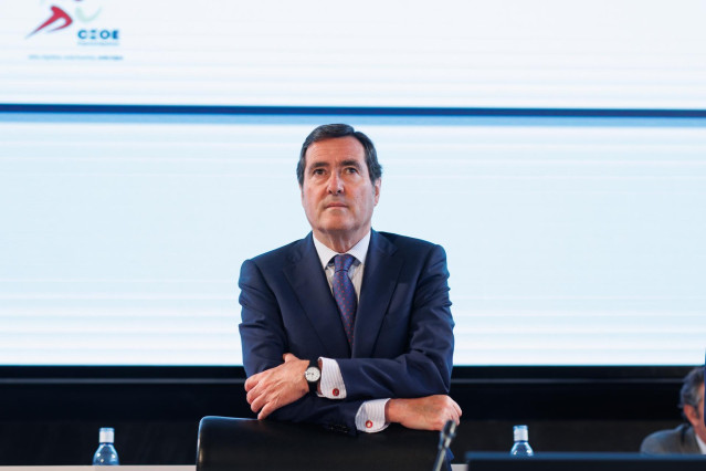 El presidente de la Confederación Española de Organizaciones Empresariales (CEOE), Antonio Garamendi, durante la Asamblea General 2022 de la Confederación Española de Organizaciones Empresariales (CEOE).
