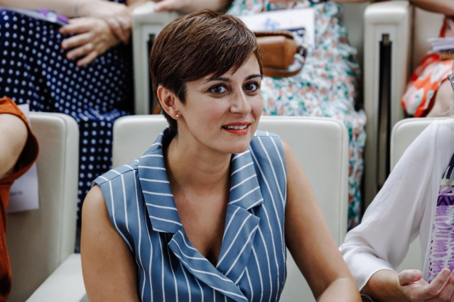 La ministra de Política Territorial y portavoz del Gobierno, Isabel Rodríguez, durante el acto de clausura del Congreso Ruraltivity, en las Torres Kio de Madrid, a 15 de junio de 2022, en Madrid (España). Ruraltivity es un encuentro anual con 300 emprende