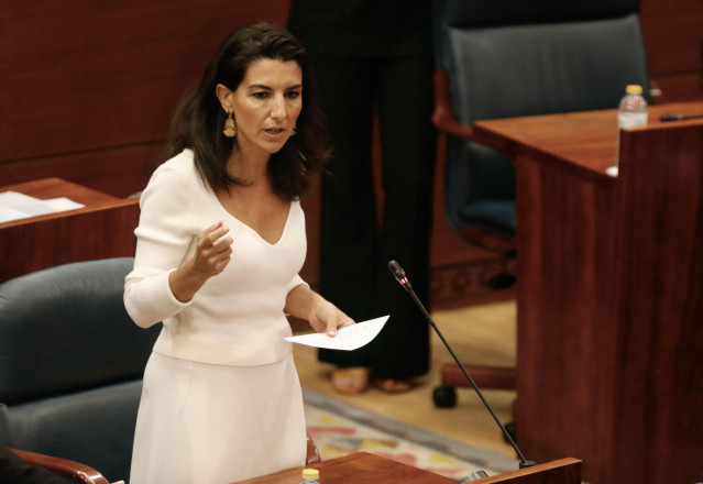 La portavoz de Vox en la Asamblea de Madrid, Rocío Monasterio