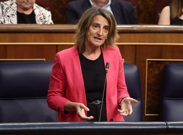 La vicepresidenta tercera y ministra para la Transición Ecológica y el Reto Demográfico, Teresa Ribera
