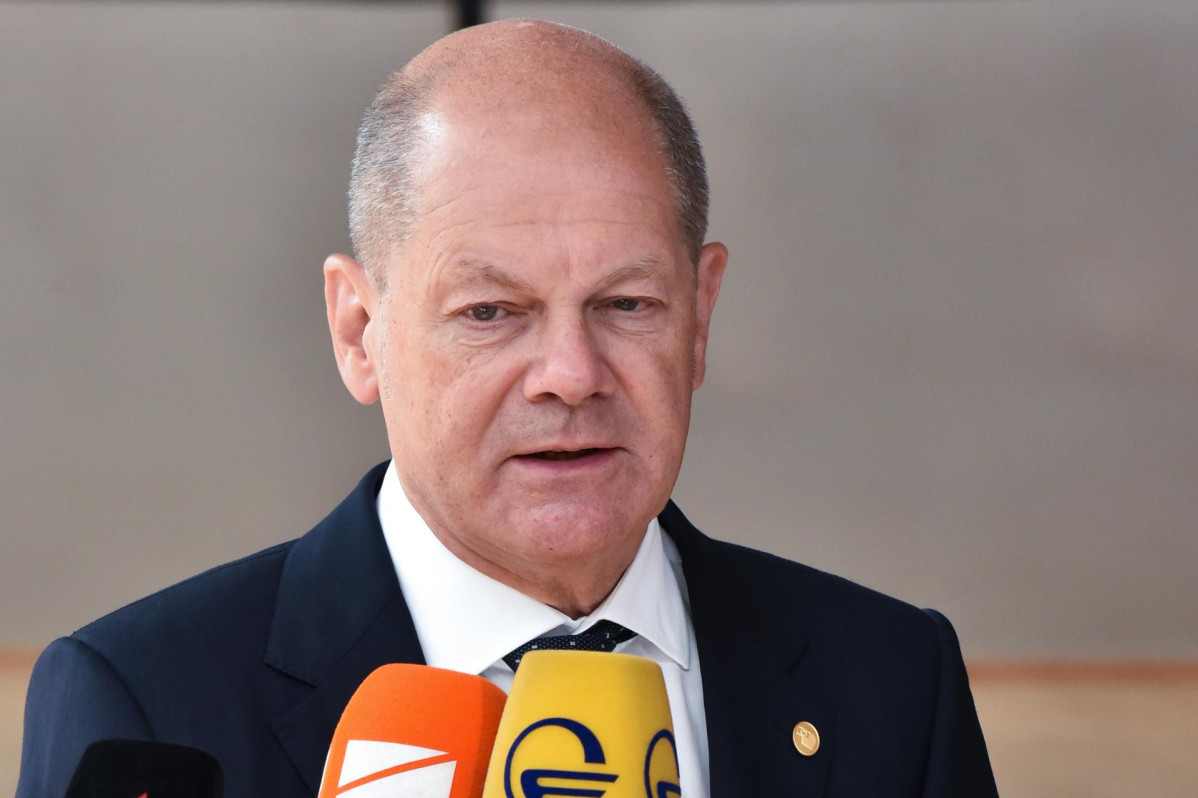 EuropaPress 4535203 handout 23 june 2022 belgium brussels german chancellor olaf scholz speaks
