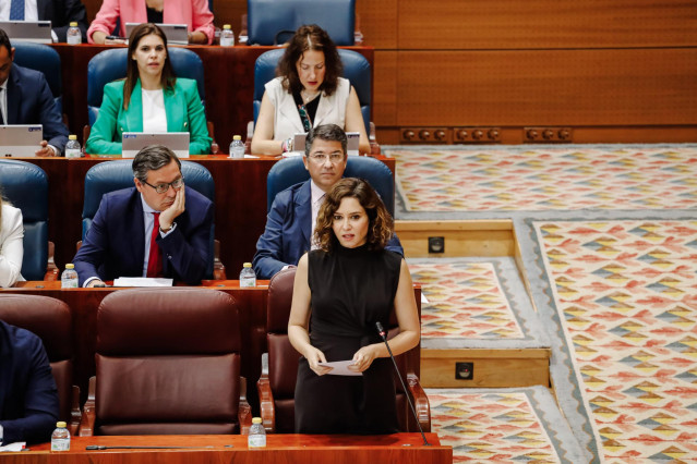 La presidenta de la Comunidad de Madrid, Isabel Díaz Ayuso
