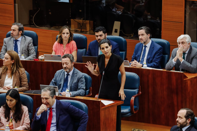 La portavoz de Vox en la Asamblea de Madrid, Rocío Monasterio