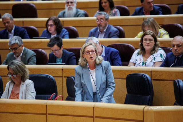 La vicepresidenta primera y ministra de Asuntos Económicos y Transformación Digital, Nadia Calviño