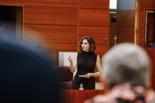 La presidenta de la Comunidad de Madrid, Isabel Díaz Ayuso