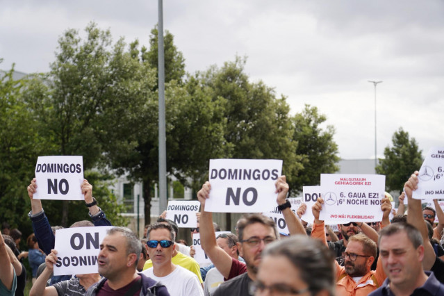 Empleados de Mercedes Vitoria inician una huelga en defensa del convenio