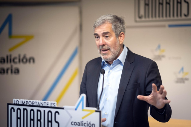 El secretario general nacional de Coalición Canaria, Fernando Clavijo