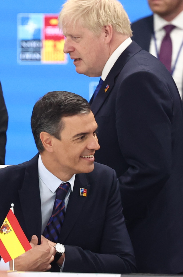 El presidente del Gobierno, Pedro Sánchez, en la reunión del Consejo del Atlántico Norte a nivel de Jefes de Estado y de Gobierno, durante la primera jornada de la Cumbre de la OTAN 2022 en el Recinto Ferial IFEMA MADRID