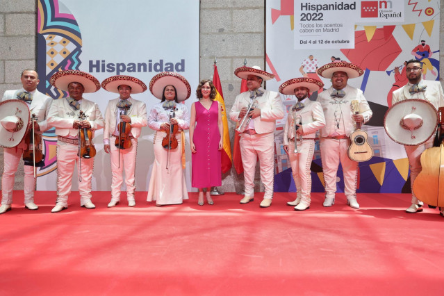 Isabel Díaz Ayuso en la presentación del Festival de la Hispanidad 2022