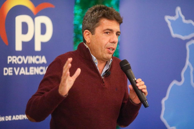 Archivo - El presidente del PPCV, Carlos Mazón, en una imagen de archivo