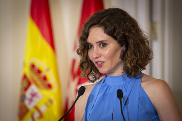 La presidenta de la Comunidad de Madrid, Isabel Díaz Ayuso.