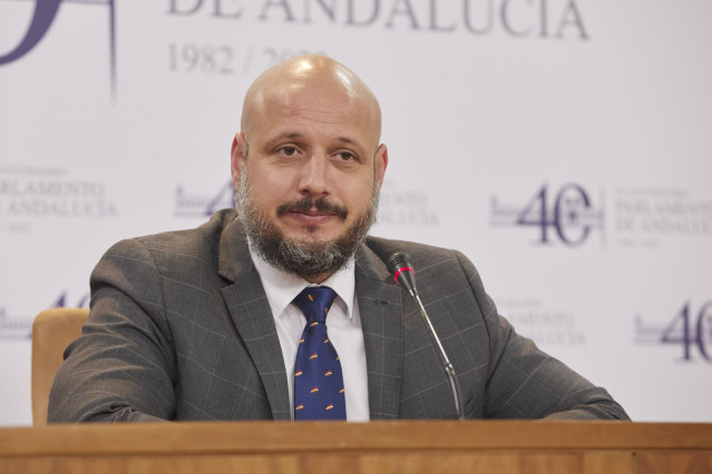 Archivo - El parlamentario andaluz de Vox Rodrigo Alonso, en una foto de archivo.