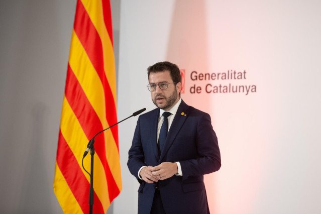 El presidente de la Generalitat, Pere Aragonès