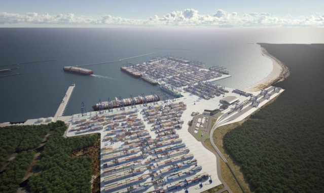 Terminal portuaria en Polonia