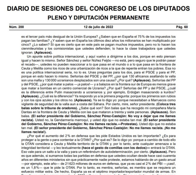 Diario de Sesiones del Congreso