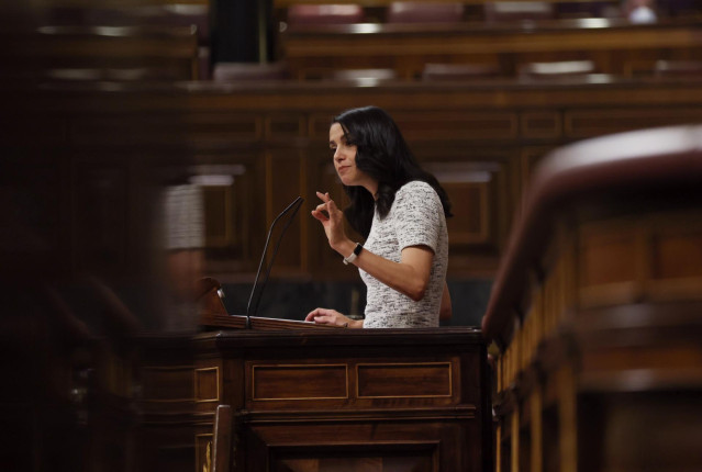 La líder de Cs, Inés Arrimadas, interviene en la segunda jornada de la 26 edición del Debate sobre el Estado de la Nación, en el Congreso de los Diputados, a 13 de julio de 2022, en Madrid (España).