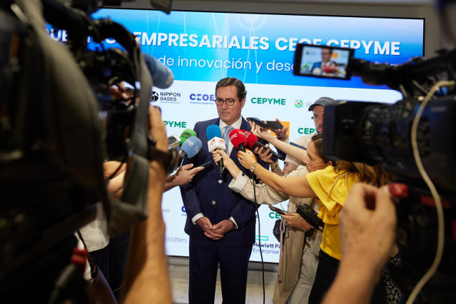 El presidente de CEOE, Antonio Garamendi.