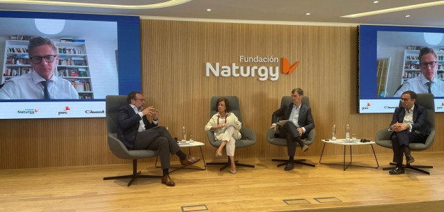 Imagen del webinar en el que se ha presentado el informe ‘El biogás y el biometano como palanca clave en la descarbonización de la economía española’, elaborado por PwC y el Ciemat, y publicado por Fundación Naturgy. Madrid, a 14 de julio de 2022.
