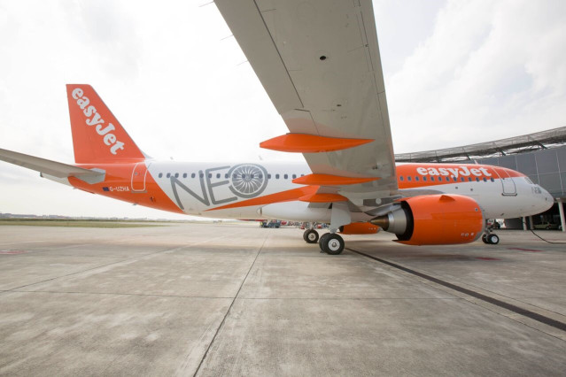 Archivo - Aviones de easyJet.
