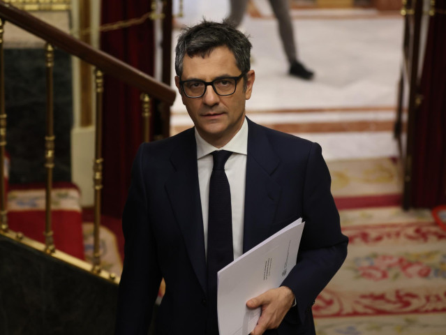 El ministro de la Presidencia, Relaciones con las Cortes y Memoria Democrática, Félix Bolaños, en la tercera jornada de la 26 edición del Debate sobre el Estado de la Nación, en el Congreso de los Diputados, a 14 de julio de 2022, en Madrid (España).