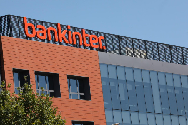 Archivo - Fachada de la empresa Bankinter ubicada en Madrid, (España), a 10 de septiembre de 2020.