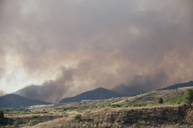 Incendio de Ateca (Zaragoza).