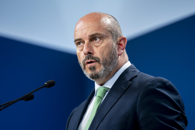 El vicesecretario nacional de Coordinación Autonómica y Local del PP, Pedro Rollán, ofrece una rueda de prensa tras la reunión del Comité de Dirección del PP en la sede nacional, a 19 de julio de 2022, en Madrid (España).