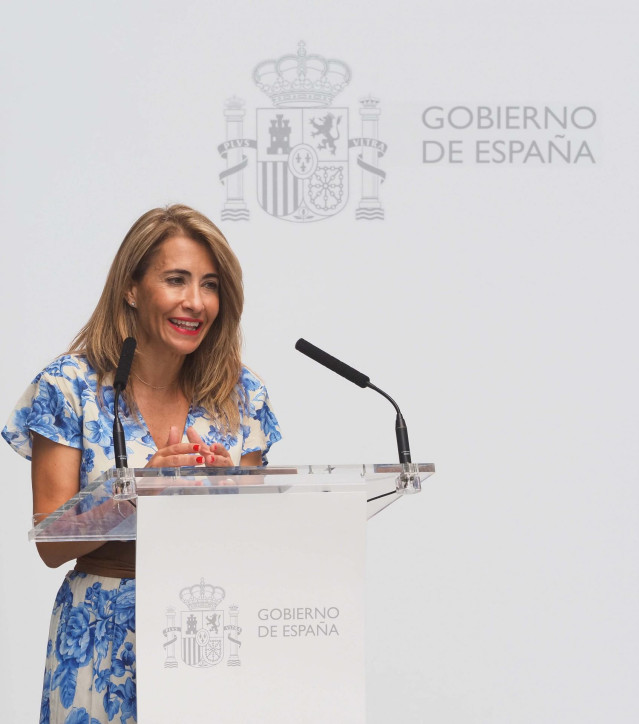 La ministra de Transportes, Movilidad y Agenda Urbana, Raquel Sánchez