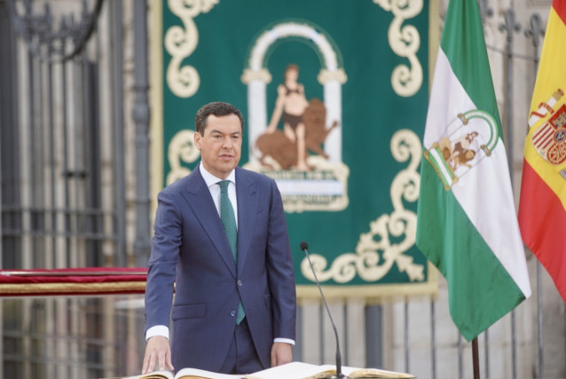 Juanma Moreno toma posesión como presidente de la Junta de Andalucía de la XII legislatura