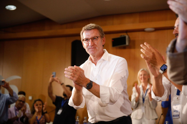 El presidente del Parido Popular, Alberto Nuñez Feijoo.