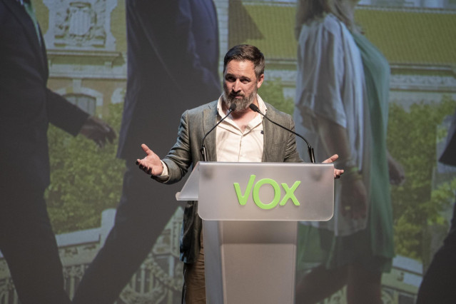 Archivo - El líder de Vox, Santiago Abascal.
