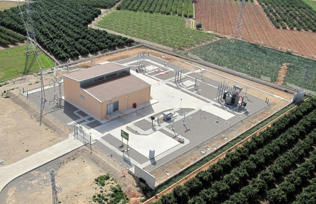 Subestación de Benifaió similar a la que se construirá en Montserrat