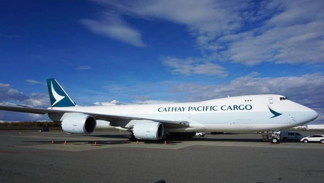 Archivo - Avión de Cathay Pacific