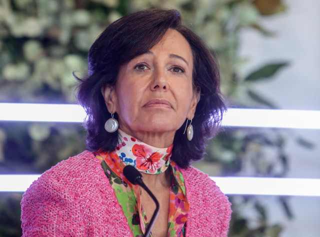 Archivo - La presidenta del Grupo Santander, Ana Botín