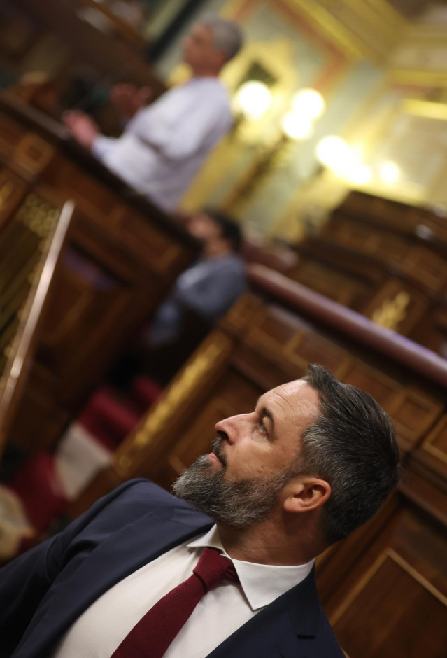 El líder de Vox, Santiago Abascal