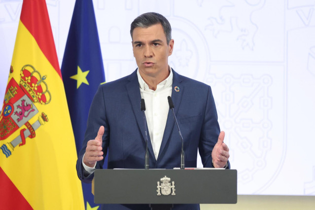 El presidente del Gobierno, Pedro Sánchez