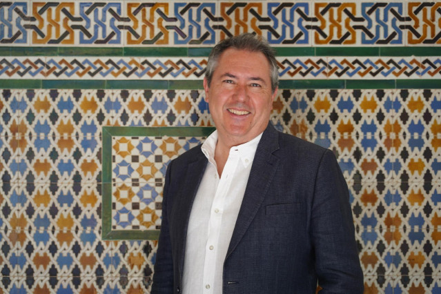 El secretario general del PSOE-A, Juan Espadas, en una entrevista concedida a Europa Press.