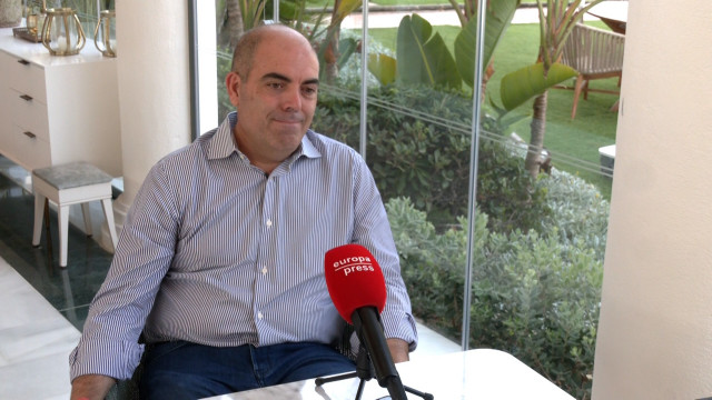 El presidente de la Asociación de Trabajadores Autónomos (ATA) y vicepresidente de la Confederación Española de Organizaciones Empresariales (Ceoe), Lorenzo Amor, en una entrevista concedida a Europa Press.