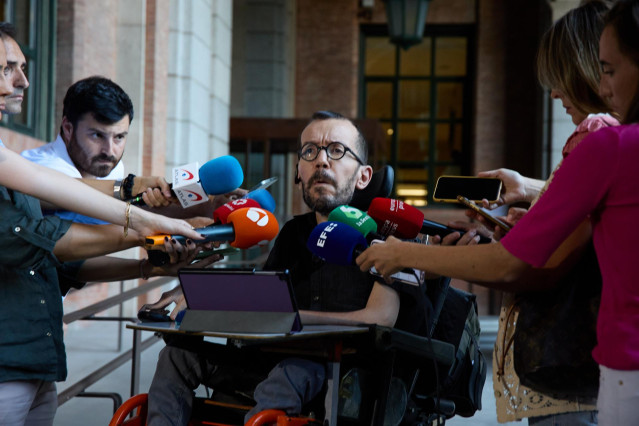El portavoz de Unidas Podemos en el Congreso de los Diputados, Pablo Echenique