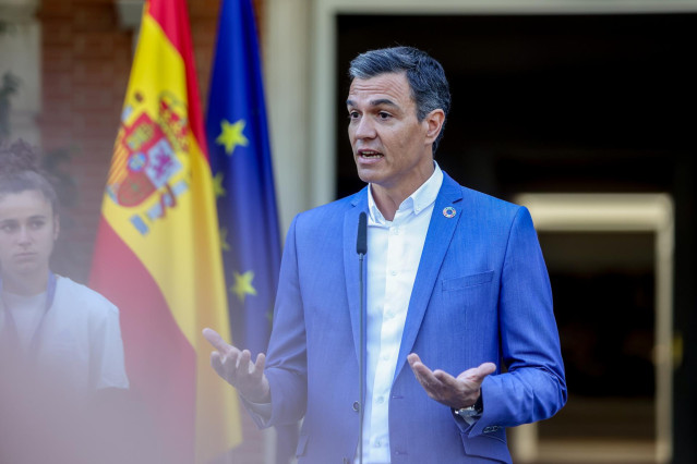 El presidente del Gobierno, Pedro Sánchez