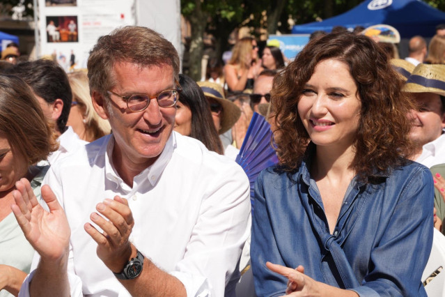 Alberto Núñez Feijóo e Isabel Díaz Ayuso