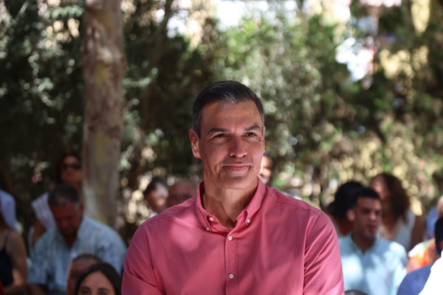 El presidente del Gobierno, Pedro Sánchez, participar en Sevilla en el primer acto de la campaña 'El Gobierno de la Gente' el sábado 3 de septiembre de 2022
