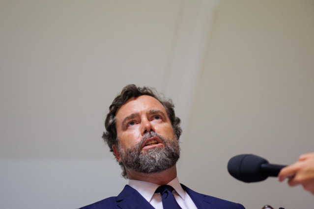 El portavoz del Grupo Parlamentario de Vox, Iván Espinosa de los Monteros, foto de archivo