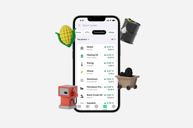 Archivo - Bitpanda permite la inversión en materias primas.