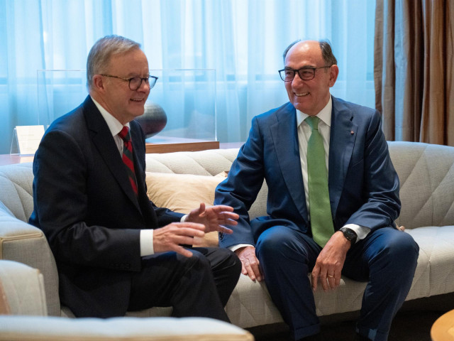 El presidente de Iberdrola, Ignacio Galán, se reúne con el primer ministro de Australia, Anthony Albanese