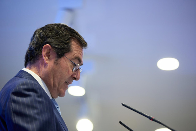Archivo - El presidente de CEOE, Antonio Garamendi